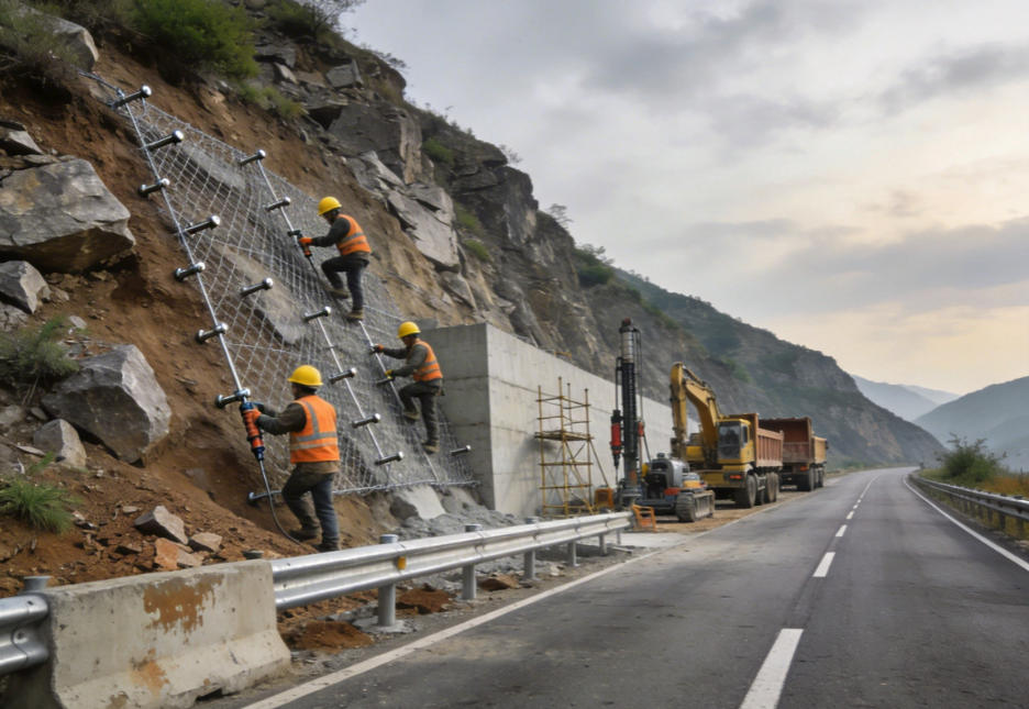 龙川公路道路护坡